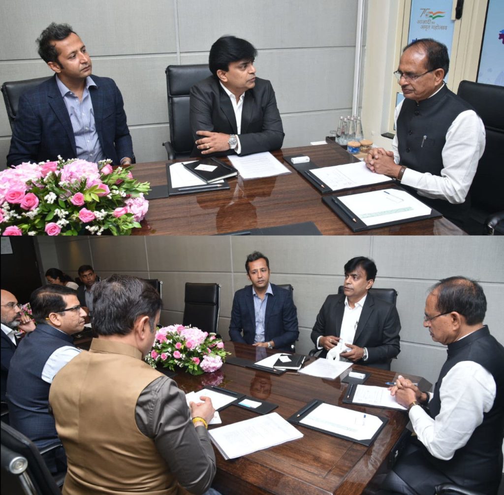 Meeting With Hon'ble CM Of Madhya Pradesh And MPIDC At Invest India 2022